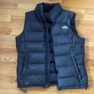 Women’s black North Face Vest